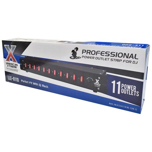 REGLETA DE CORRIENTE PARA DJ 11 TOMAS PROFESIONAL