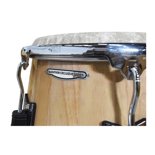 CONGA 11-3/4 PULG. MARATHON EXCLUSIVE NATURAL CROMADO PARCHES REMO