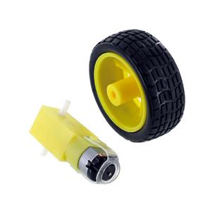 MOTO-REDUCTOR 3-6V C/RUEDA 66MM