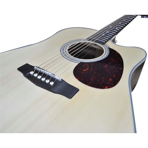 GUITARRA ELECTROACUSTICA MR NATURAL SATINADO