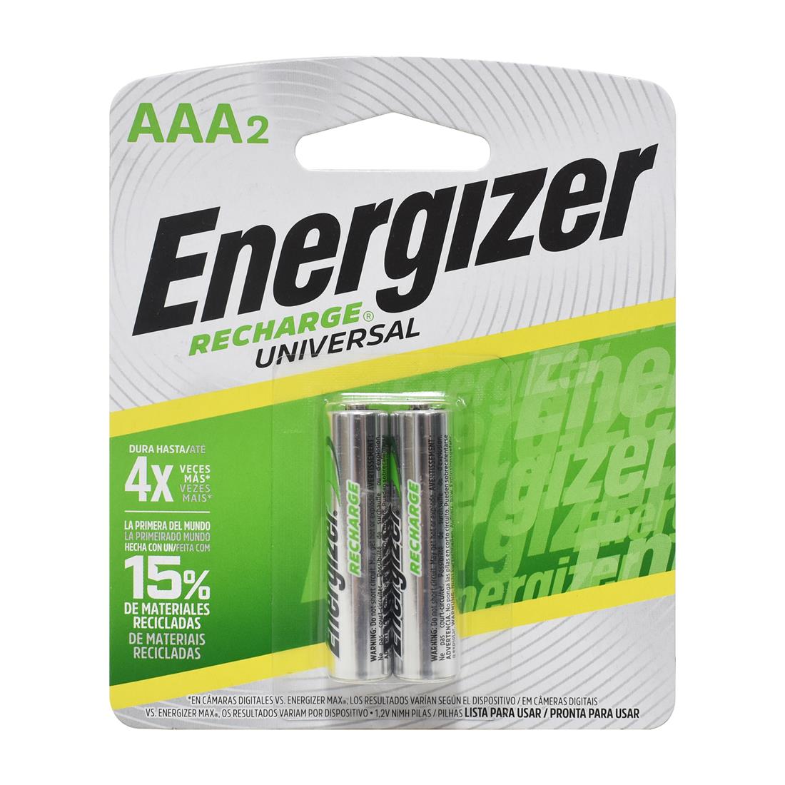 Pila Bateria AAA Ni-Mh Recargable Blister 4 Piezas Duracell – AZPro