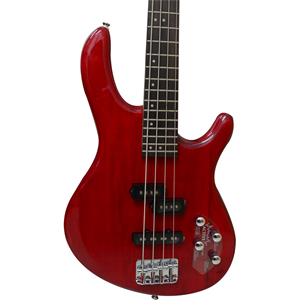 BAJO ELECTRICO 4 CUERDAS ACTION ROJO TRANS