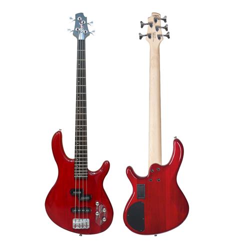 BAJO ELECTRICO 4 CUERDAS ACTION ROJO TRANS