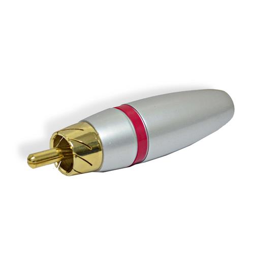 PLUG RCA METALICO PLATEADO R/N CALIDAD