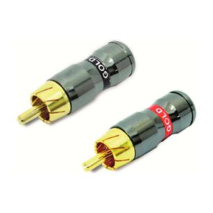 PLUG RCA METALICO CROMADO R/N CALIDAD