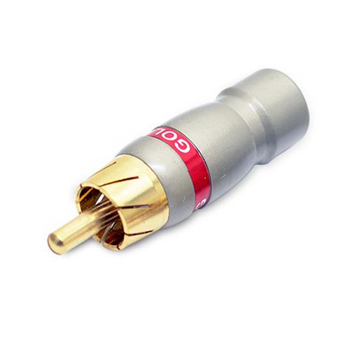 PLUG RCA METALICO PLATEADO R/N CALIDAD