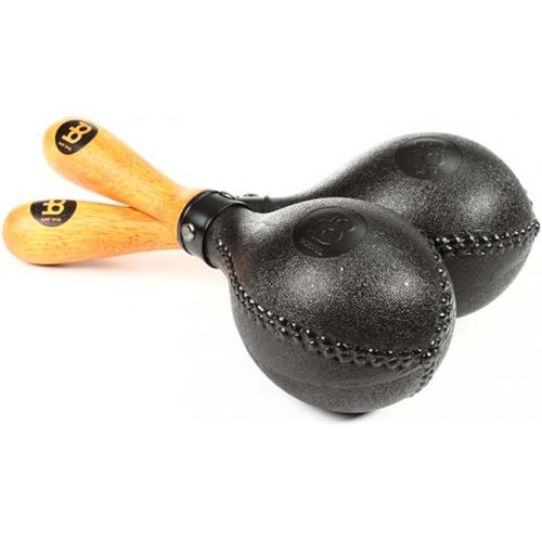 MARACAS CONCERT PLASTICO NEGRO X 2P CALIDAD