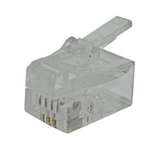 PLUG TELEFONICO DE 4 HILOS FINO RJ-11