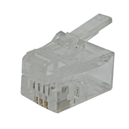 PLUG TELEFONICO DE 4 HILOS FINO RJ-11