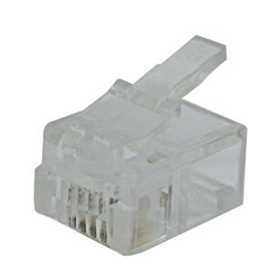 PLUG TELEFONICO DE 4 HILOS GRUESO RJ-11
