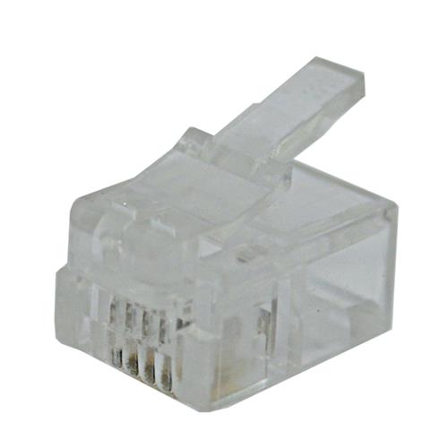PLUG TELEFONICO DE 4 HILOS GRUESO RJ-11