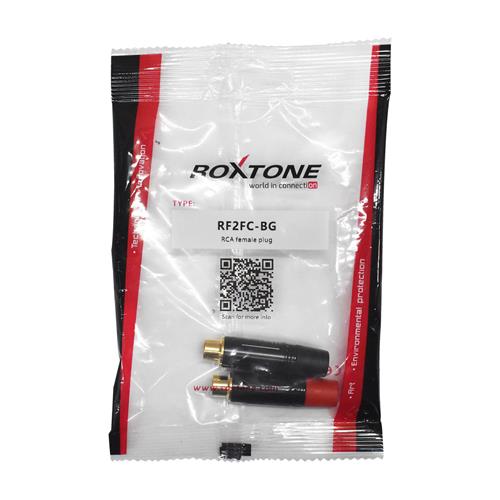 JACK EXTENSION METALICO RCA NEGRO-DORADO R/N X 2P