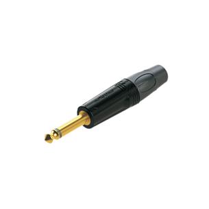 PLUG 6.3 MONO METALICO NEGRO-DORADO