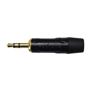 PLUG 3.5 STEREO METALICO NEGRO-DORADO