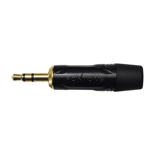 PLUG 3.5 STEREO METALICO NEGRO-DORADO