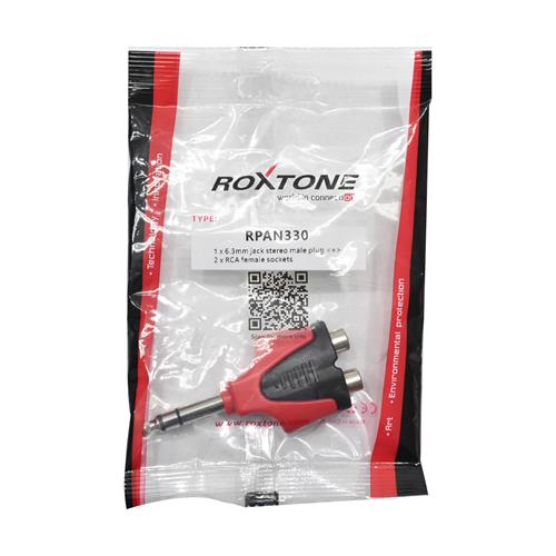 ADAPTADOR 2 JACK RCA X PLUG 6.3 ST SOLIDO