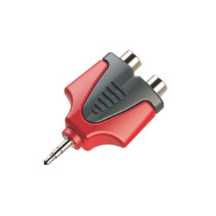 ADAPTADOR 2 JACK RCA X PLUG 3.5 ST SOLIDO