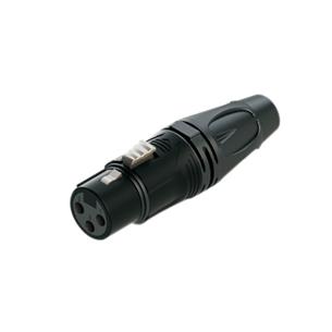 JACK CANON (XLR) METALICO NEGRO