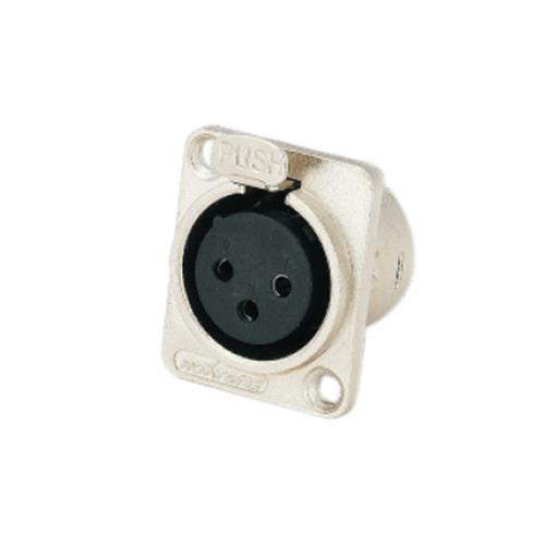 JACK CANON (XLR) CHASIS METALICO NIQUELADO