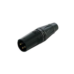 PLUG CANON (XLR) METALICO NEGRO