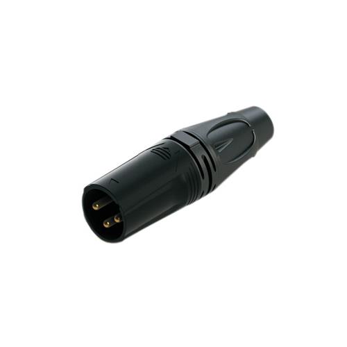 PLUG CANON (XLR) METALICO NEGRO
