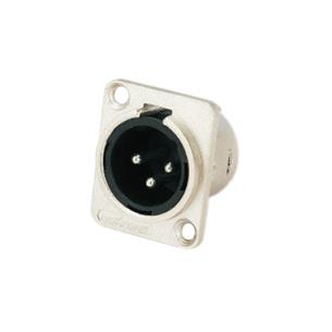 PLUG CANON (XLR) CHASIS METALICO NIQUELADO