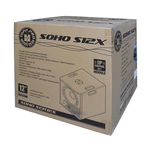SUB BAJO ACTIVO PARA SISTEMA SOHO-X3 12 PULG. 1400W