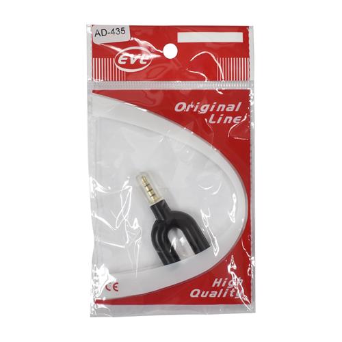 ADAPTADOR SEPARADOR AUDIFONO/MIC 2 JACK 3.5 X 1 PLUG 3.5