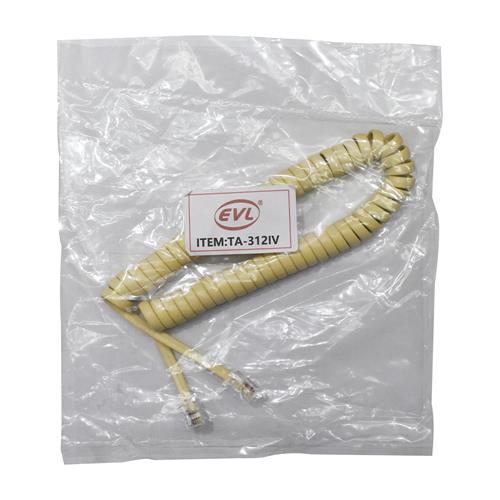 CABLE TELEFONO ESPIRAL BEIGE 2MT