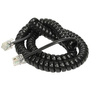 CABLE TELEFONO ESPIRAL NEGRO 4.5MT