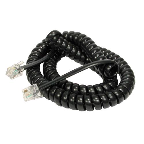 CABLE TELEFONO ESPIRAL NEGRO 8 MT