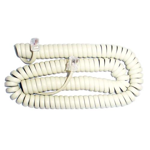 CABLE TELEFONO ESPIRAL BEIGE 8 MT - LIQUIDACION