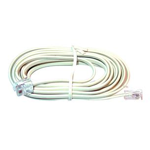 CABLE TELEFONO PLANO BEIGE 4.5MT