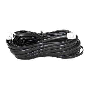 CABLE TELEFONO PLANO NEGRO 8MT