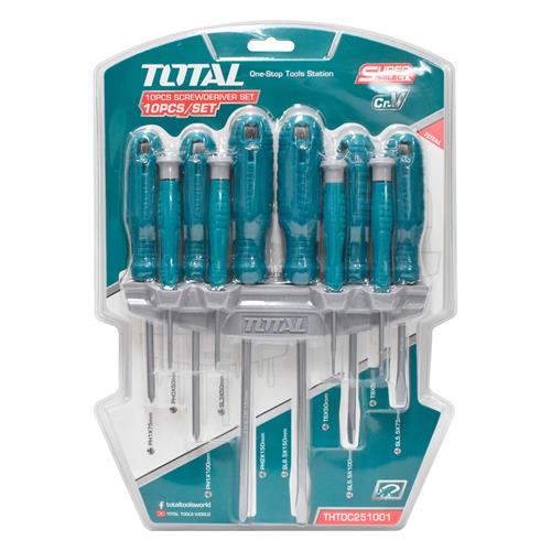 DESTORNILLADORES ESTRELLA / PLANO / TORX SET 10PCS - CLA