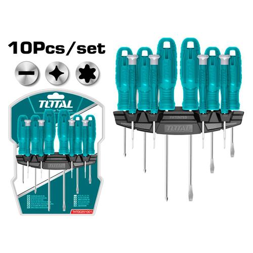 DESTORNILLADORES ESTRELLA / PLANO / TORX SET 10PCS - CLA