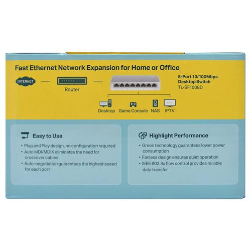SWITCH TP-LINK 8 PUERTOS RJ-45 - CLA