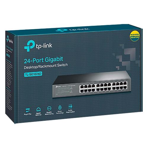 SWITCH 24 PUERTOS GIGABIT RJ-45 P/MESA/RACK - CLA