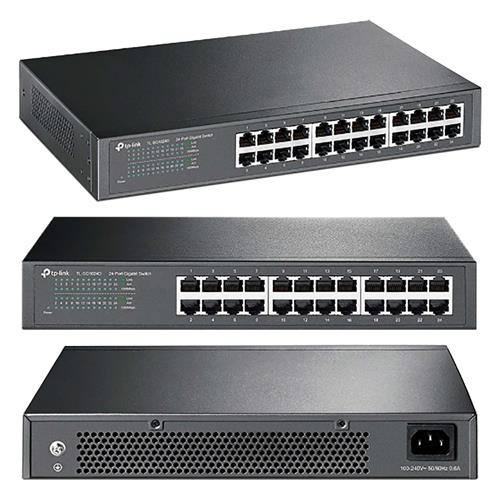 SWITCH 24 PUERTOS GIGABIT RJ-45 P/MESA/RACK - CLA