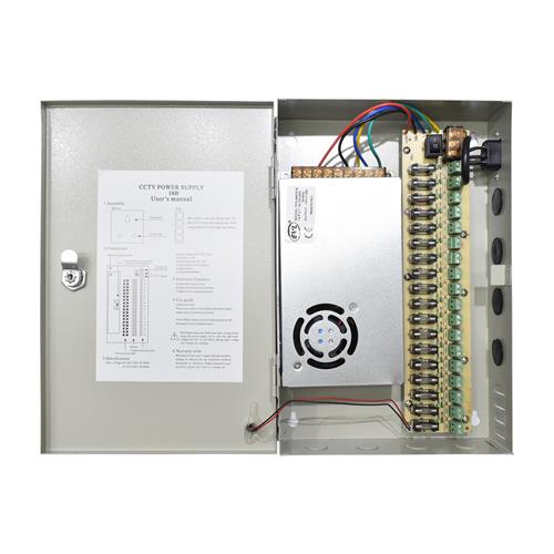 PANEL FUENTE DE PODER 12V 25A P/CCTV