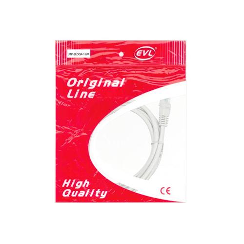 CABLE UTP CATEGORIA 5E GRIS 1.8MT