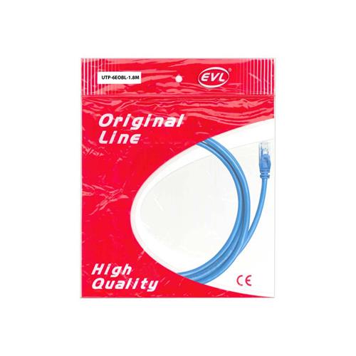 CABLE UTP CATEGORIA 6E AZUL 1.8MT