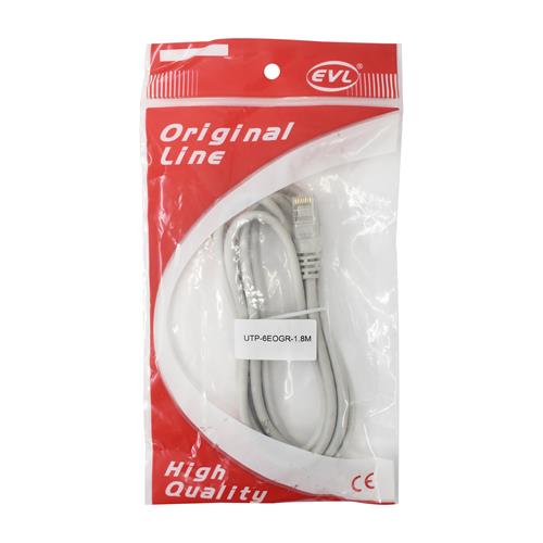 CABLE UTP CATEGORIA 6 GRIS 1.8MT