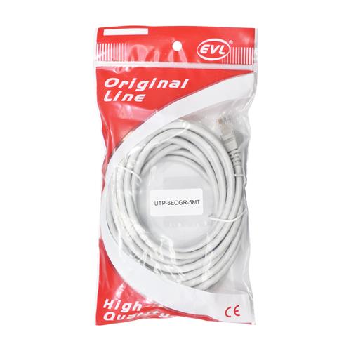CABLE UTP CATEGORIA 6 GRIS 5MT