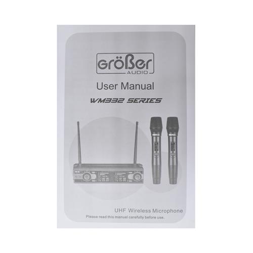 MICROFONO INALAMBRICO DOBLE UHF CORBATA/DIADEMA