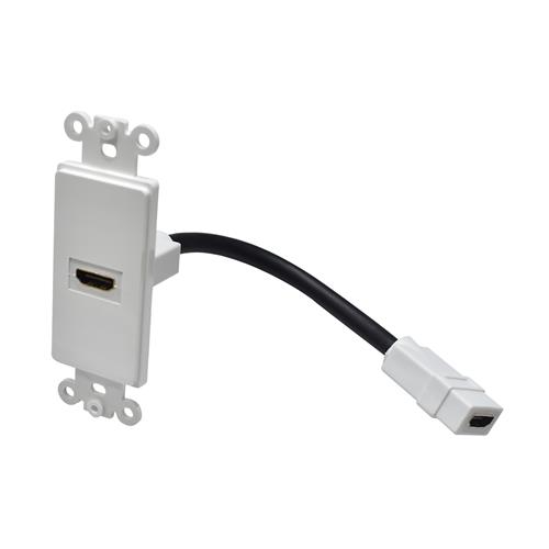 PLACA DE PARED C/1 JACK HDMI C/CABLE