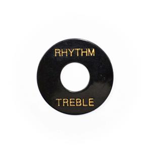 ANILLO DE PLASTICO PARA GUITARRA NEGRO X 2P