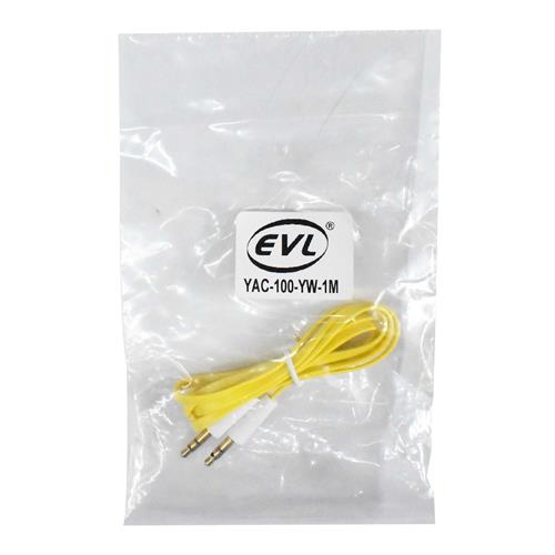 CABLE AUDIO 1 PLUG 3.5 ST X LADO PLANO AMAR. 1.5MT - DESC