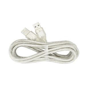 CABLE USB MACHO X USB MACHO TRANSP. 1.5MT