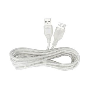 CABLE USB HEMBRA X USB MACHO TRANSP. 1.5MT